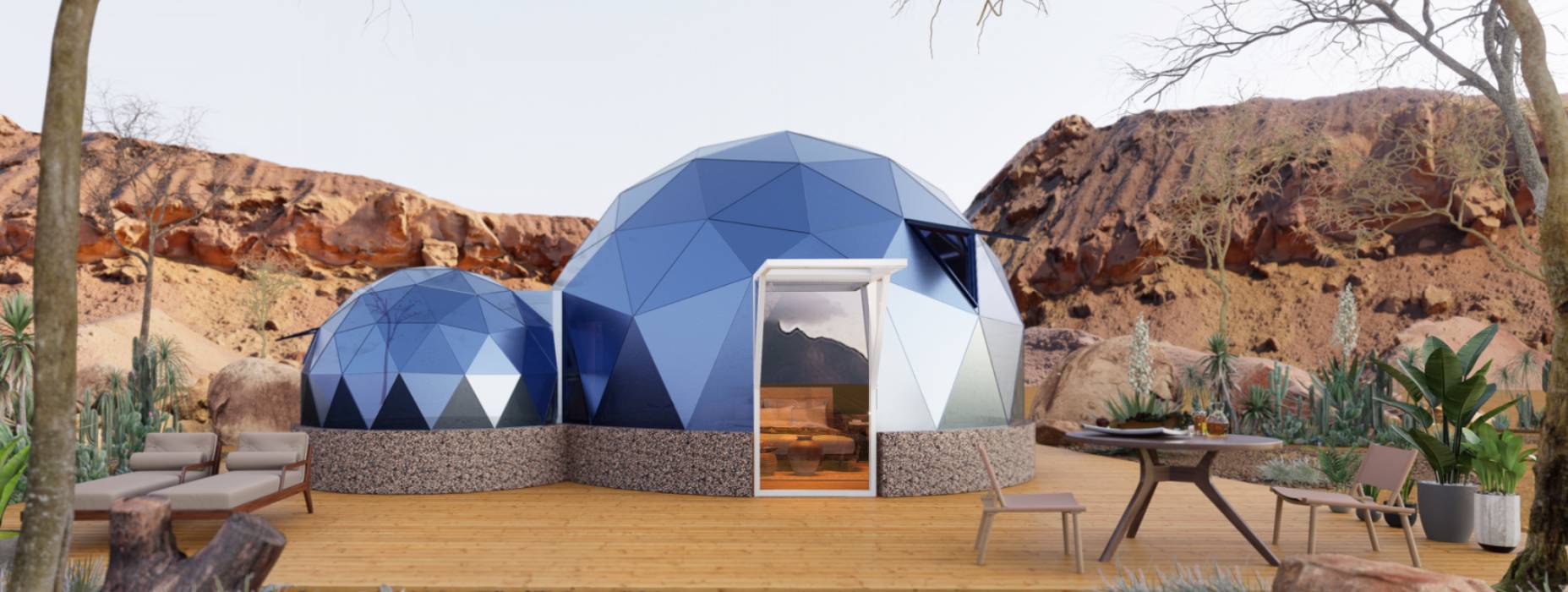 沅江市球形智能光伏玻璃星空房